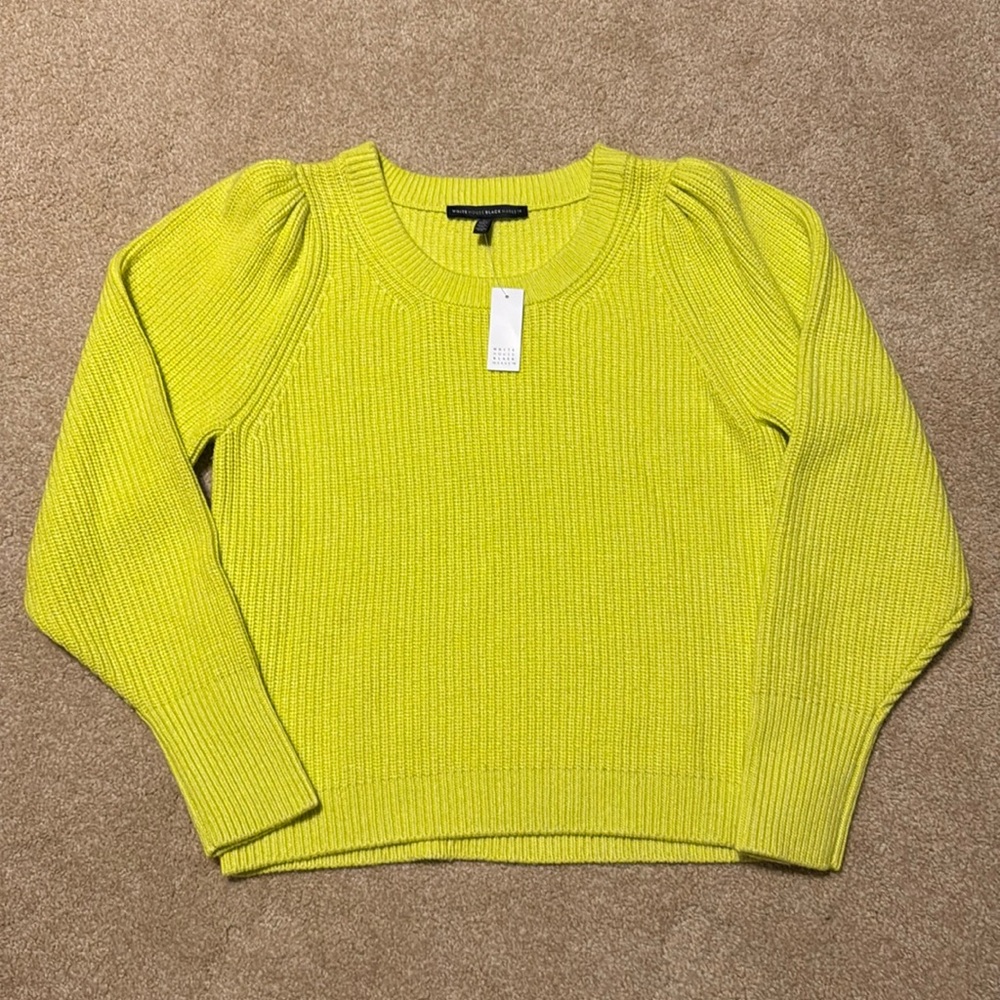 White House Black Market Vibrant Neon Sweater